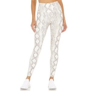 Beach Riot Ayla Snakeskin Print Legging XS High Rise Taupe Full Length Womens